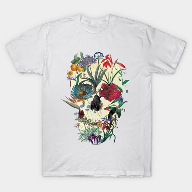 Botanical Skull T-Shirt by aligulec